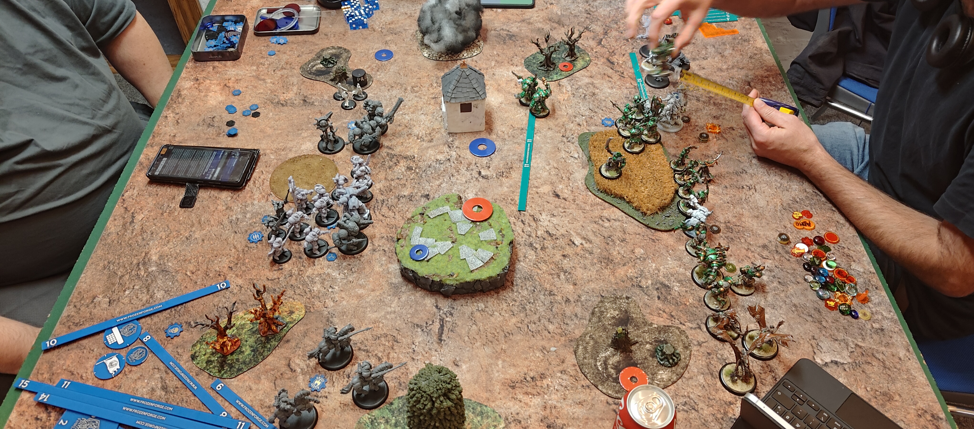 Warmachine Cygnar vs Khador slag